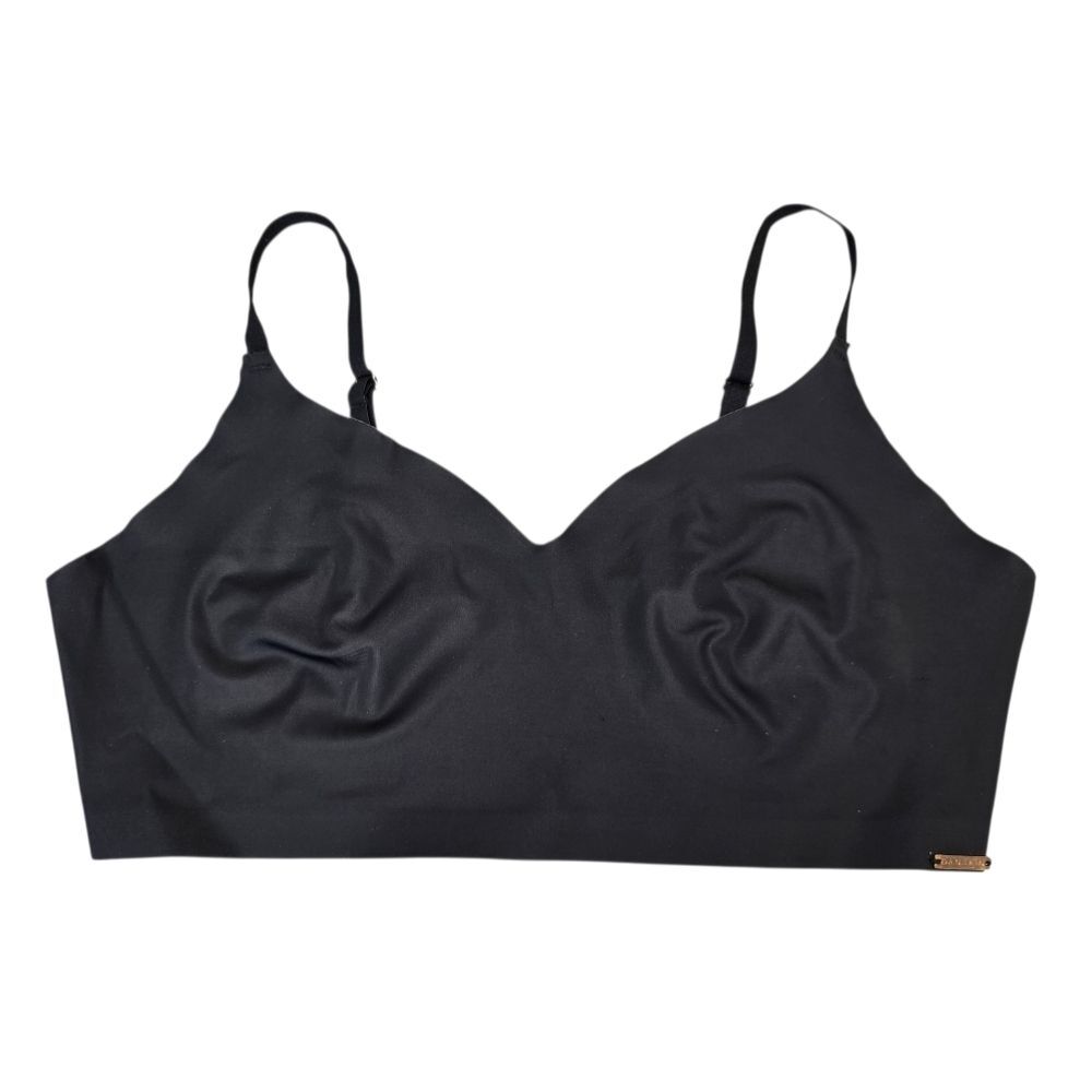 Danskin Women's XL Black Seamless Unpadded Bralette